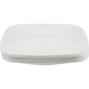 6-Piece Salad Plates Set, Triple Layer Glass and Chip Resistant, Lightweight